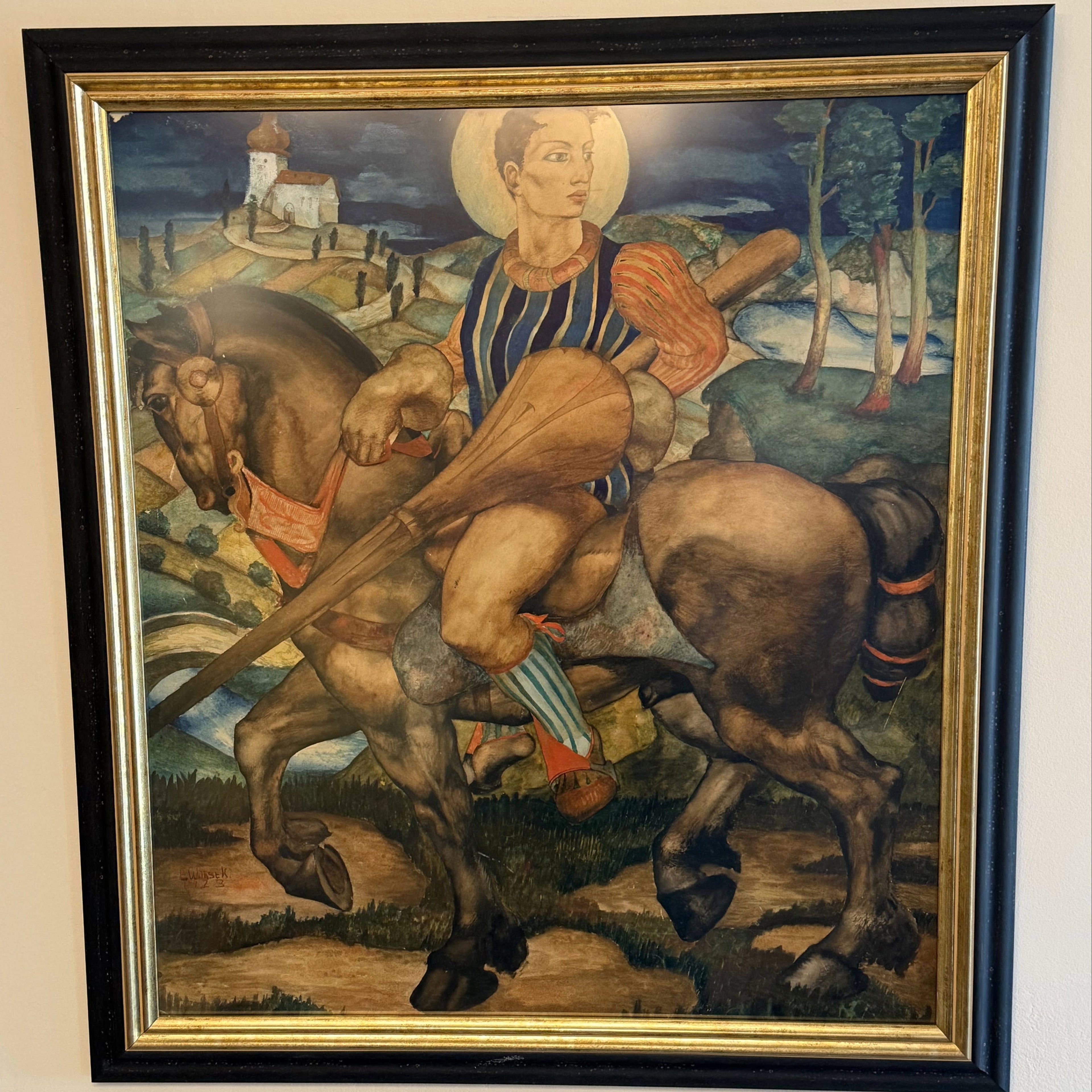 Mil Emil Witasek, Equestrian Jousting Scene, 1923