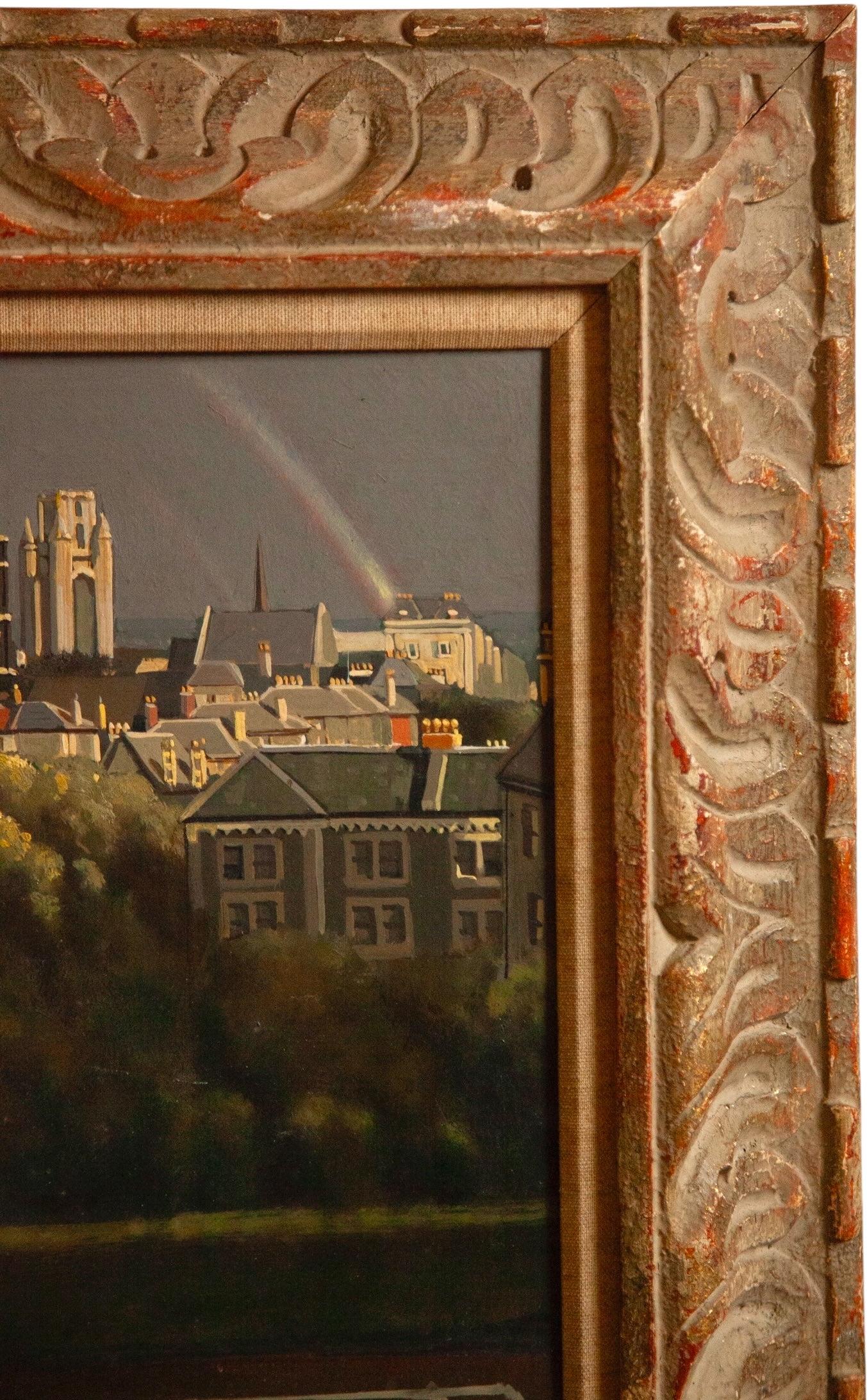 J Hartert, A view of Bristol University from Clifton Tennis Courts-Space Eclectic