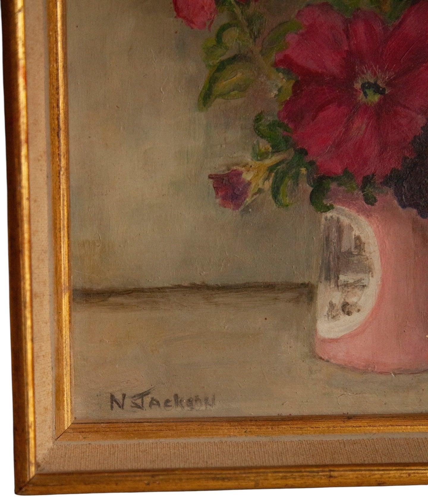 N Jackson, Still Life with Pink Jug-Space Eclectic
