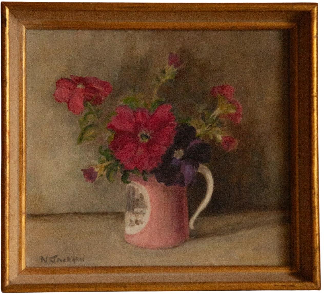 N Jackson, Still Life with Pink Jug-Space Eclectic