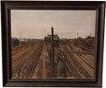 Ken Howard R.A., Red Light at Willesden Junction