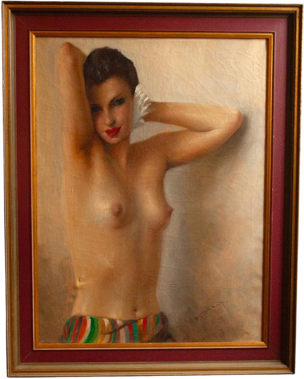 Paris School, Nude with Coloured Sheet, 1930s