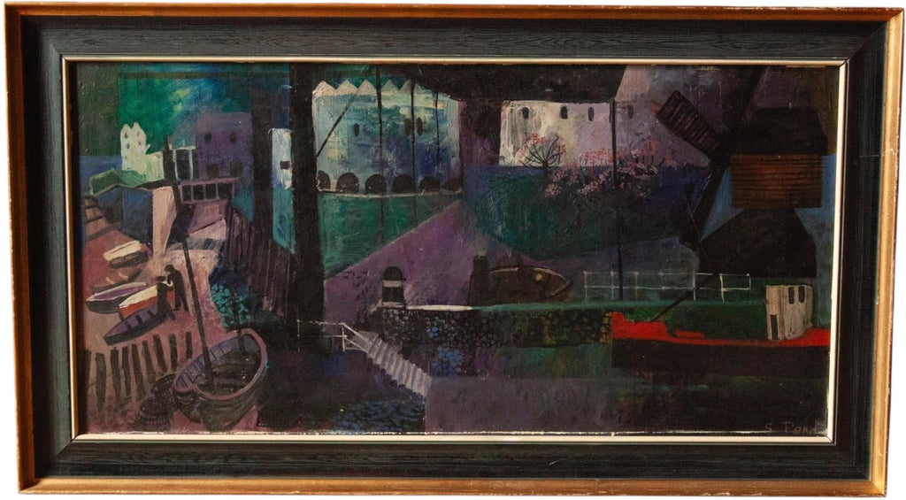 S. Pearn, Modern British Cornish Harbour Scene