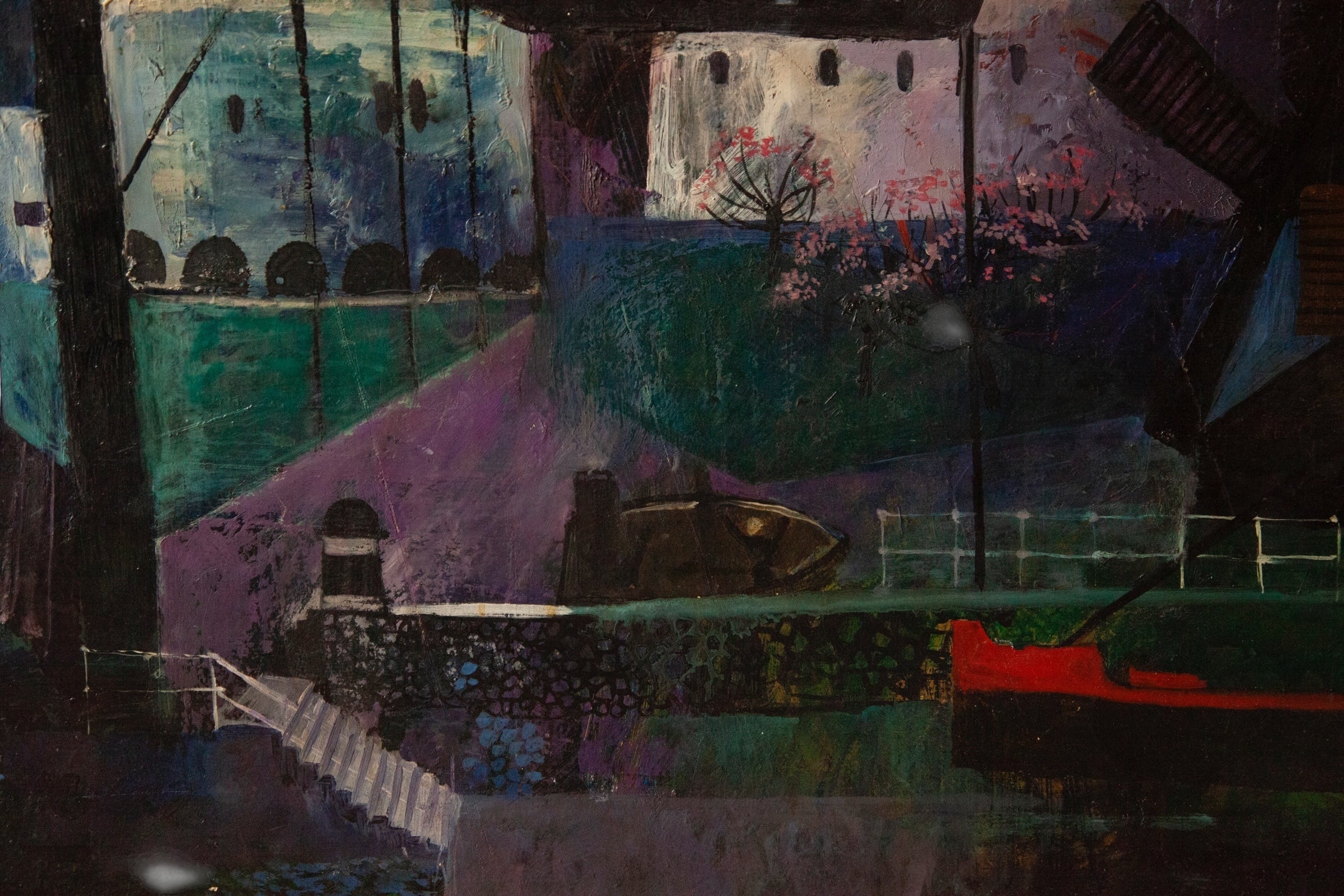 S. Pearn, Modern British Cornish Harbour Scene