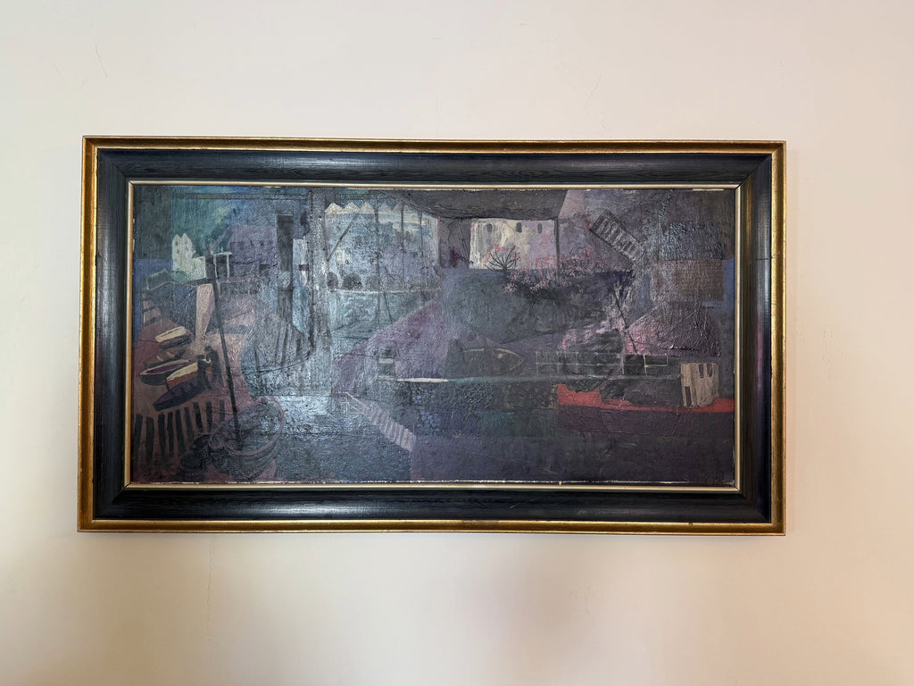 S. Pearn, Modern British Cornish Harbour Scene